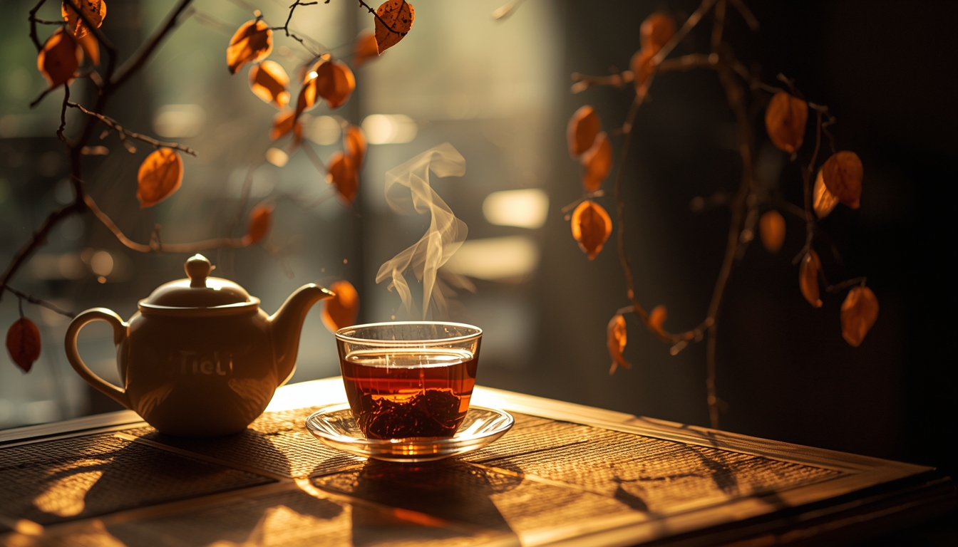 Zlaxyronvorx warm tea stillness scene